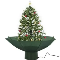vidaXL - Sneeuwende Kerstboom - Groen - 75 x 60 cm