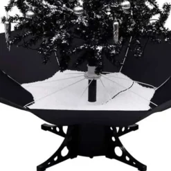 vidaXL - Sneeuwende Kerstboom - Zwart - 190 x 115 cm