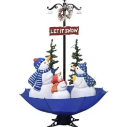 vidaXL - Sneeuwende Kerstboom - Blauw - PVC