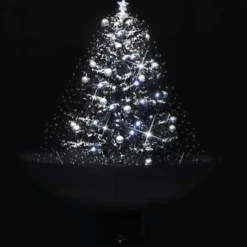 vidaXL - Sneeuwende Kerstboom - Zwart - 75 x 60 cm