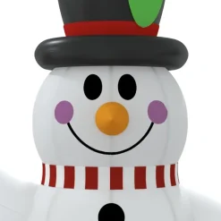 vidaXL - Sneeuwpop opblaasbaar met LED's 90x50x120 cm - Oxford stof