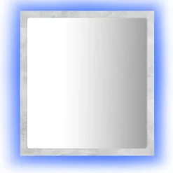 vidaXL - Spiegel - Grijs - Bewerkt hout