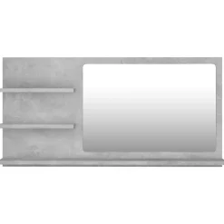 vidaXL - Spiegel - Grijs - Bewerkt hout