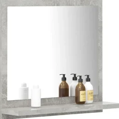 vidaXL - Spiegel - Grijs - Bewerkt hout - 40 x 10.5 x 37 cm