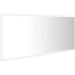 vidaXL - Spiegel - Wit - Bewerkt hout