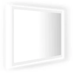 vidaXL - Spiegel - Wit - Bewerkt hout