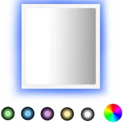 vidaXL - Spiegel - Wit - Bewerkt hout