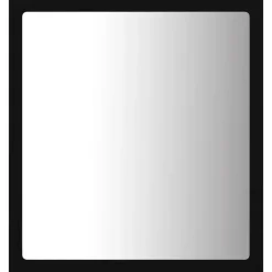 vidaXL - Spiegel - Zwart - Bewerkt hout