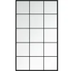 vidaXL - Spiegel - Zwart - Metaal - 100 x 60 cm