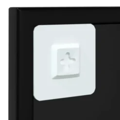 vidaXL - Spiegel - Zwart - Metaal - 60 x 60 cm