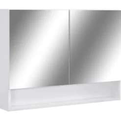 vidaXL - Spiegelkast - Wit - MDF