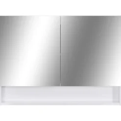 vidaXL - Spiegelkast - Wit - MDF