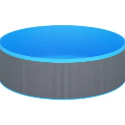 vidaXL - Splasher Pool - Grijs - Staal