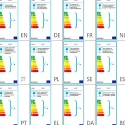 vidaXL - Staande Lamp - Wit - Papier
