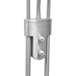 vidaXL - Staande Lamp - Zilver - Staal