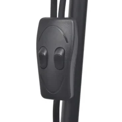 vidaXL - Staande Lamp - Zwart - Staal