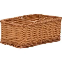 vidaXL - Stapelbare Mandenset - Bruin - Wicker