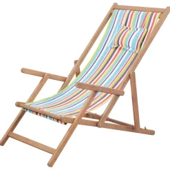 vidaXL - Strandstoel - Multikleur - Stof