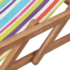 vidaXL - Strandstoel - Multikleur - Stof