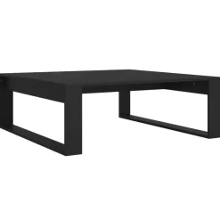 vidaXL - Tafel - Zwart - Bewerkt hout - 100 x 100 cm