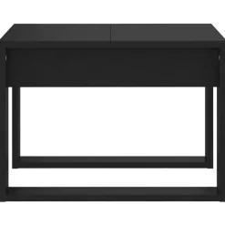 vidaXL - Tafel - Zwart - Bewerkt hout - 50 x 50 cm