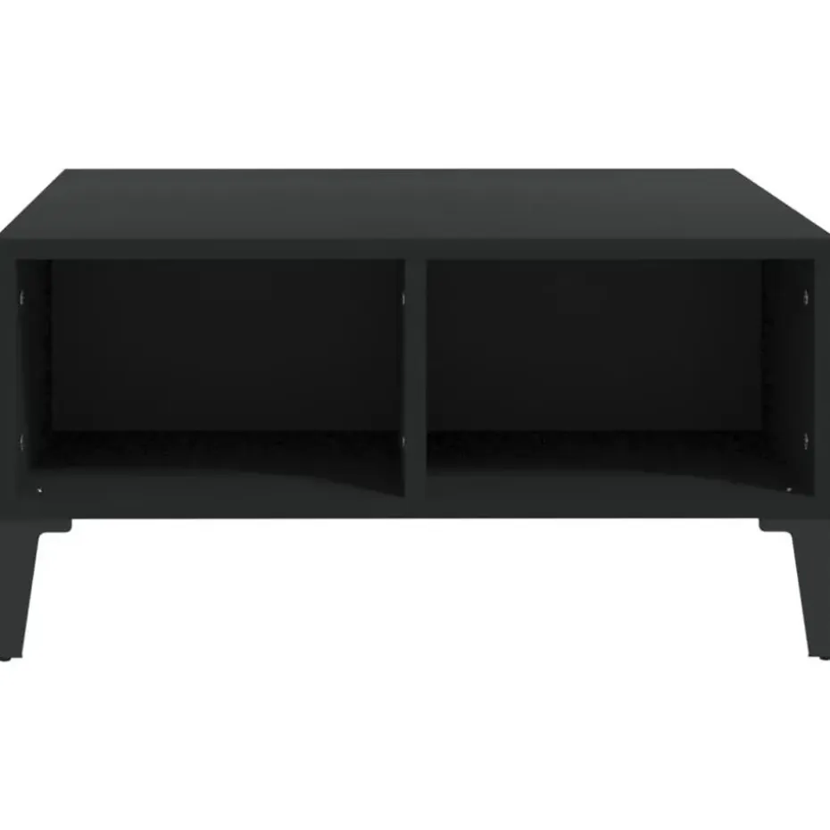 vidaXL - Tafel - Zwart - Bewerkt hout