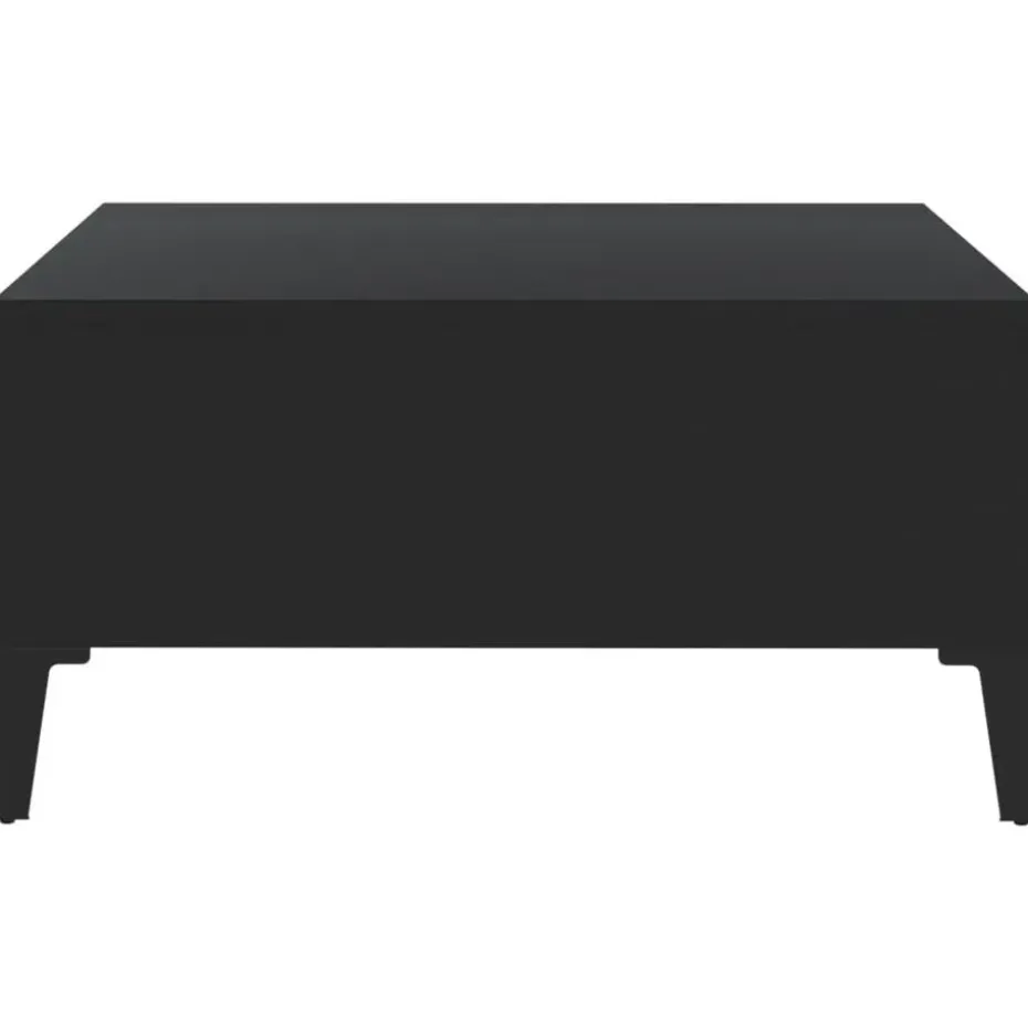 vidaXL - Tafel - Zwart - Bewerkt hout