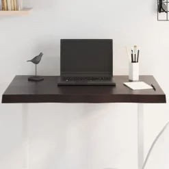 vidaXL - Tafelblad - Bruin - Eikenhout - 80 x 50 x 4 cm