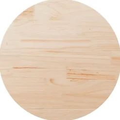 vidaXL - Tafelblad - Bruin - Grenenhout - Ø 90 x 2.5 cm