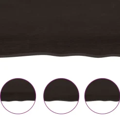 vidaXL - Tafelblad - Bruin - Hout - 220 x 60 x 4 cm