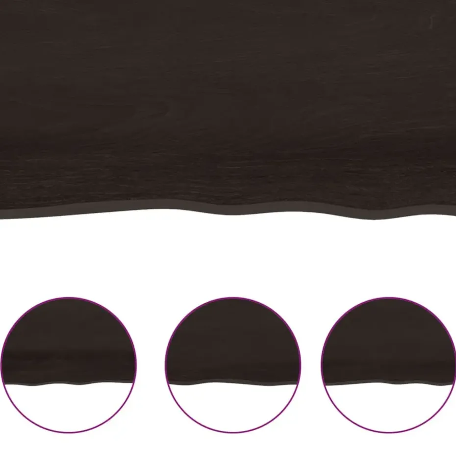 vidaXL - Tafelblad - Bruin - Hout - 220 x 60 x 4 cm