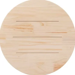 vidaXL - Tafelblad - Bruin - Grenenhout - Ø 80 x 2.5 cm