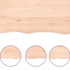 vidaXL - Tafelblad - Bruin - Hout - 140 x 60 x 6 cm