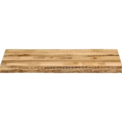 vidaXL - Tafelblad met natuurlijke rand - Bruin - Hout - 110 x 60 x 3.8 cm
