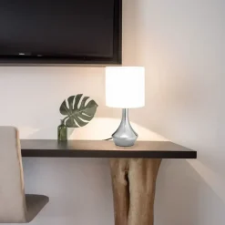 vidaXL - Tafellamp - Wit - Metaal - 2 stuks