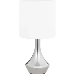 vidaXL - Tafellamp - Wit - Metaal - 2 stuks