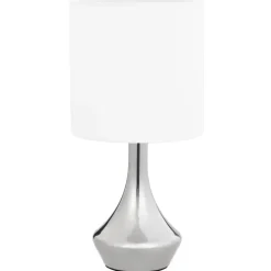 vidaXL - Tafellamp - Wit - Metaal - 2 stuks