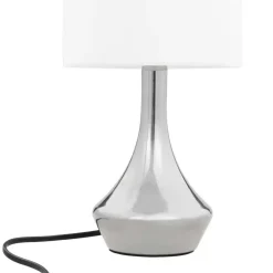 vidaXL - Tafellamp - Wit - Metaal - 2 stuks