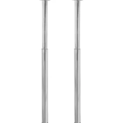 vidaXL - Tafelpoot - Zilver - IJzer - 2 stuks