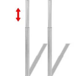 vidaXL - Tafelpoot - Zilver - IJzer
