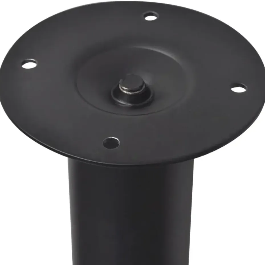 vidaXL - Tafelpoot - Zwart - IJzer - 2 stuks