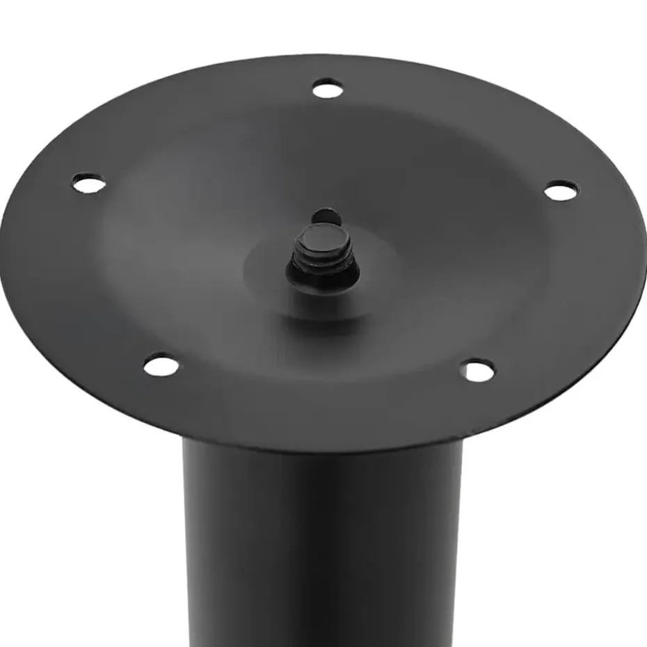 vidaXL - Tafelpoot - Zwart - IJzer - 2 stuks