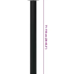 vidaXL - Tafelpoot - Zwart - IJzer - 2 stuks