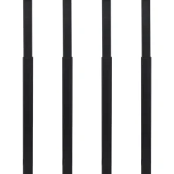 vidaXL - Tafelpoot - Zwart - IJzer - 4 stuks