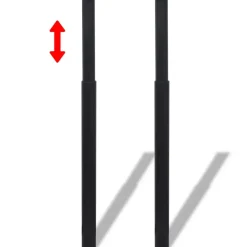 vidaXL - Tafelpoot - Zwart - IJzer - 4 stuks