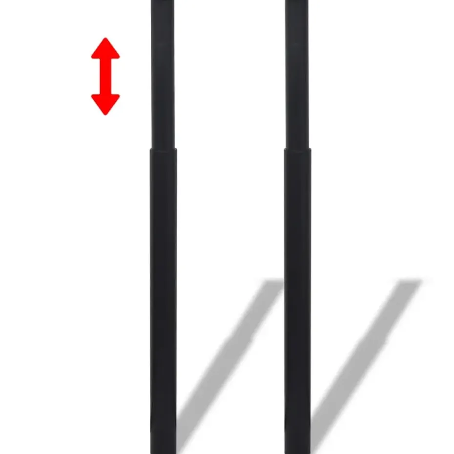 vidaXL - Tafelpoot - Zwart - IJzer - 4 stuks