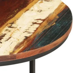 vidaXL - Tafeltje - Bruin - Gerecycled hout - Ø 40 x 34 cm - 2 stuks