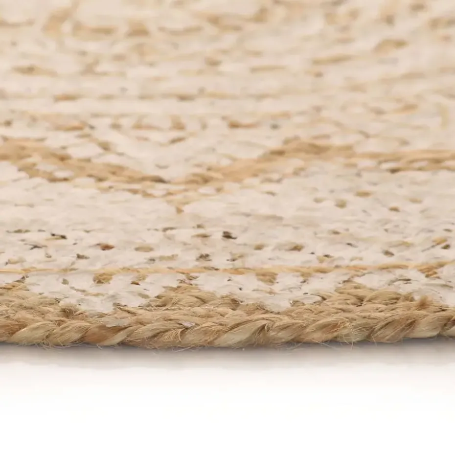 vidaXL - Tapijt - Beige - Jute - 150 cm