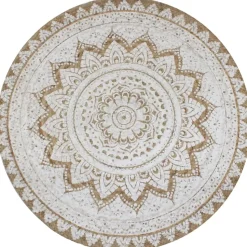 vidaXL - Tapijt - Beige - Jute - 120 cm