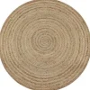 vidaXL - Tapijt - Beige - Jute - 90 cm